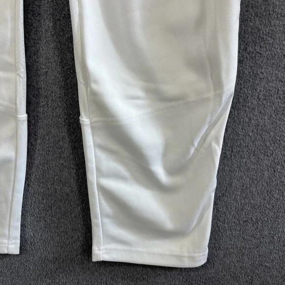 Nike Boys Vapor Select Full Length Piped Baseball Pants White Green L BQ6426-111 - Picture 7 of 16